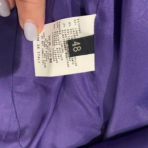ETRO Purple paisley 3 button  blazer